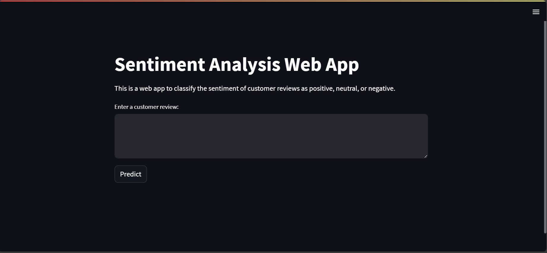 Sentiment Analysis